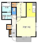 気仙沼市の貸アパートのルーエプラッツＢ棟　102号の画像2